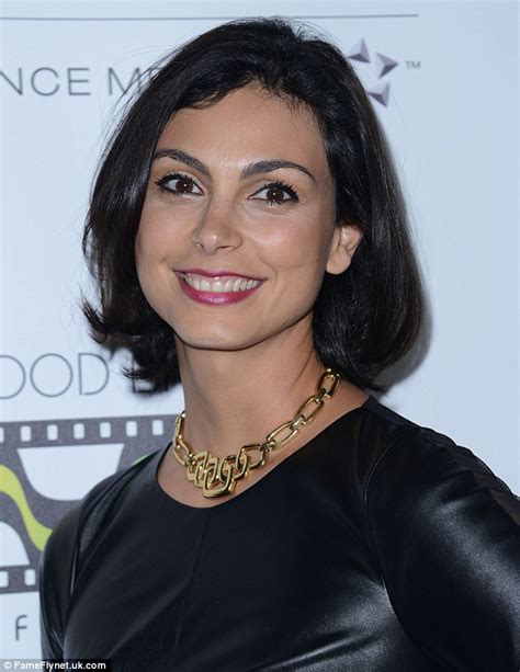Check spelling or type a new query. Morena Baccarin rocks black leather and lace mini dress at ...