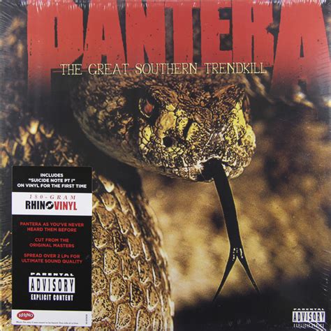 Виниловая пластинка Pantera The Great Southern Trendkill 2 Lp 180