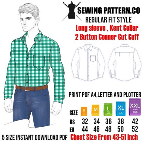 42 Designs Fitted Long Sleeve Shirt Pattern Sofiakeiron