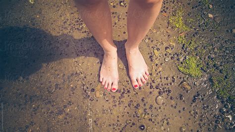 Female Feet In Water By Stocksy Contributor Lumina Stocksy