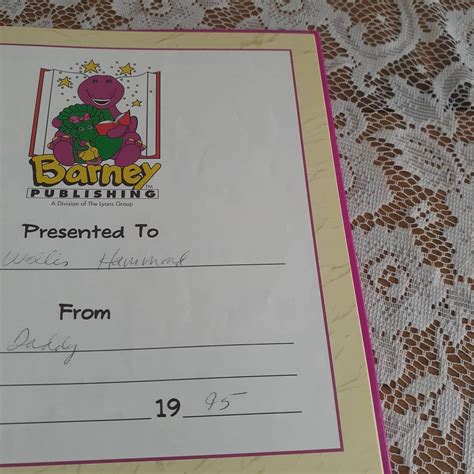 Baby Bop Goes To School 1994 Vintage Childrens Preschool Etsy