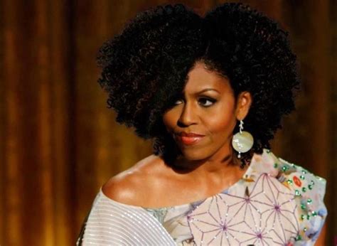 Michelle Obama With Curly Hair Natural Hair Styles Curly Hair