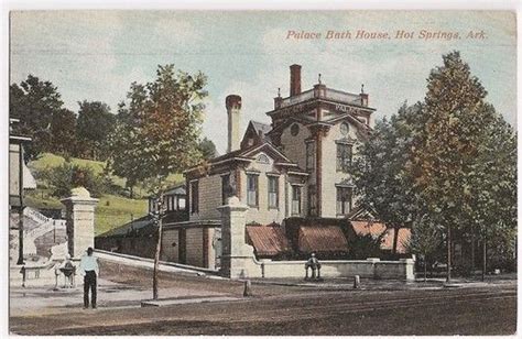 Antique Postcard The Palace Bath House Hot Springs National Park