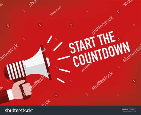Start The Countdown Stock Vector Illustration 356844833 : Shutterstock