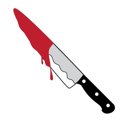 Premium Vector Knife Dripping Blood For Crime Scene Or Halloween Icon