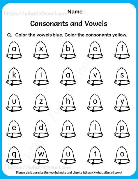 Worksheets On Consonants And Vowels For Grade 1 Your Home Teacher