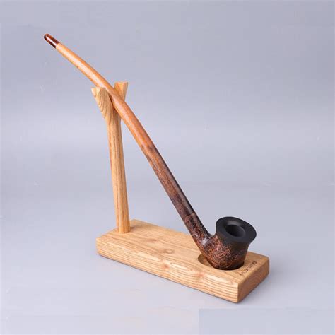 Muxiang Churchwarden Pipe Wooden Stand Long Stem Tobacco Pipe Etsy