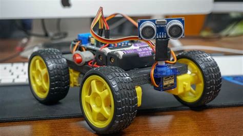 How To Make An Easy Arduino Obstacle Avoiding Car Robot Diy Youtube