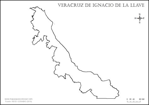 Mapas De Veracruz Con Municipios Para Colorear Y Descargar Colorear