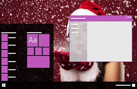 Christmas Girls Windows 10 Theme Darklight Mode