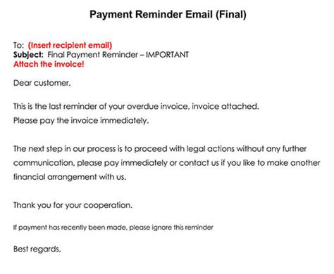 25 Free Late Payment Reminder Letters And Email Examples