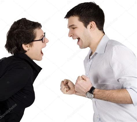Angry Couple Yelling At Each Other Stock Photo By ©kurganov 3645156