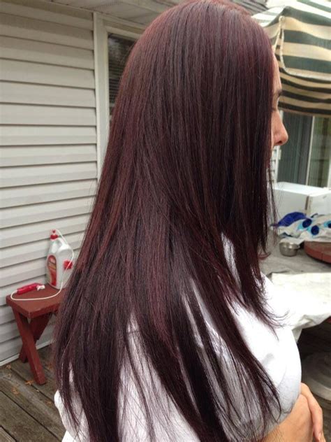Dark stained wood furniture in which anne poses an elaborate dark mahogany brown dark mahogany brown hair color. Pin on My hair creations
