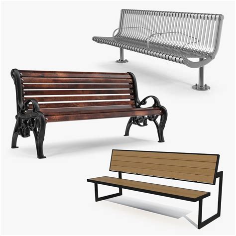 street benches 3d 모델 컬렉션 3d 모델 39 3ds c4d fbx ma obj max free3d