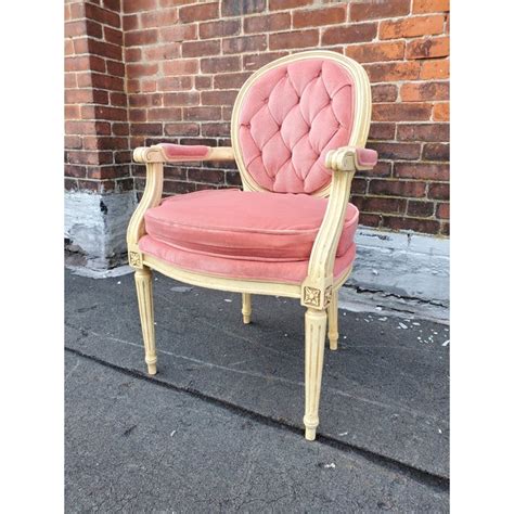 Get the best deals on wooden pink antique chairs when you shop the largest online selection at ebay.com. Vintage French Provincial Pink Velvet Tufted Armchair ...
