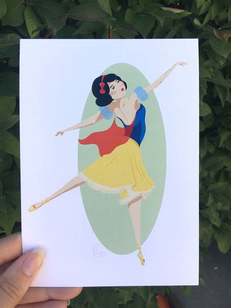 Disney Princess Ballerina Snow White From Snow White And The Etsy