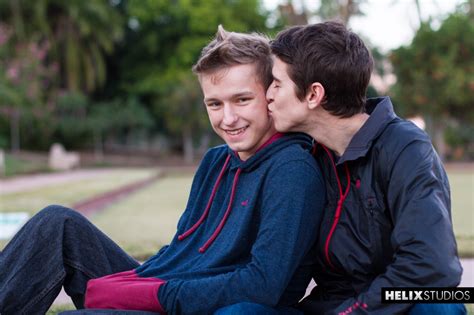 Evan Parker Welcomes Newcomer Noah White With A Kiss Tumblr Pics