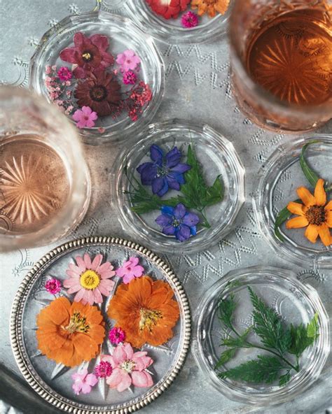 Make These Beautiful Pressed Flower Glass Coasters In 3 Simple Steps Pressed Flower Crafts