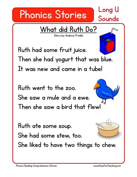 Both have their proponents and naysayers. Reading Comprehension Worksheet - What did Ruth Do ...
