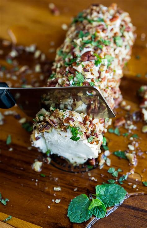 Maple Pecan Goat Cheese Log Peas And Crayons
