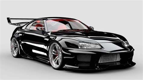 Modified Supra Wallpaper Awesome Black Racing Toyota Supra Wallpaper