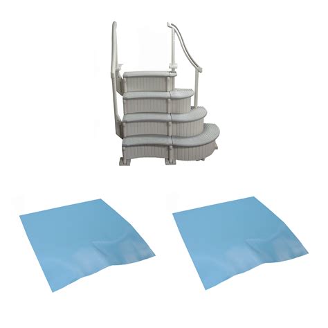 Confer 4 Step Above Ground Swimming Pool Curved Grand Entry System