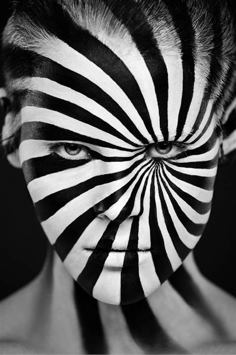 Weird Beauty Stunning Black And White Face Art By Alexander Khokhlov