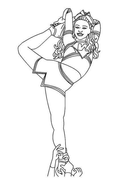 Free Printable Cheerleading Coloring Pages Coloring Pages