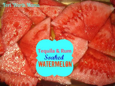 Fort Worth Mama Tequila And Rum Soaked Watermelon