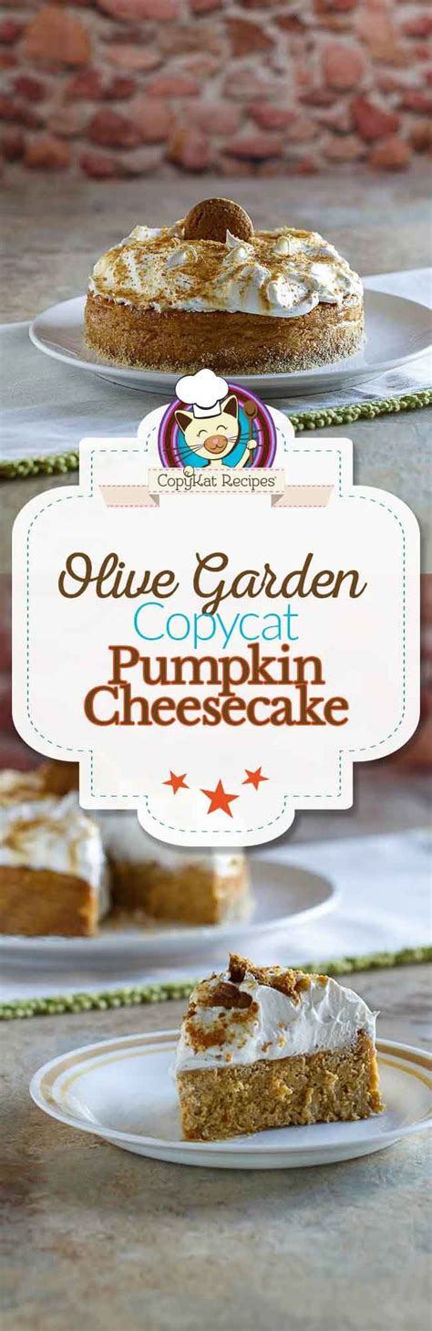 Prices and availability may change from location to location. Olive Garden Pumpkin Cheesecake | CopyKat Recipes | Recipe ...
