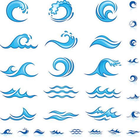 Ocean Wave Clip Art, Vector Images & Illustrations - iStock