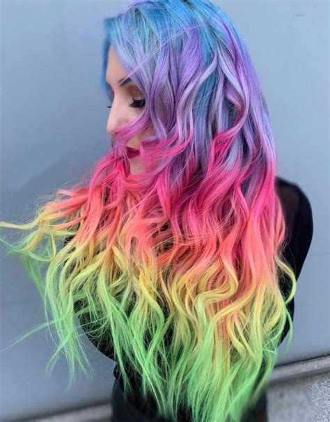 Trending Rainbow Hair Color Highlights For 2019 Primemod