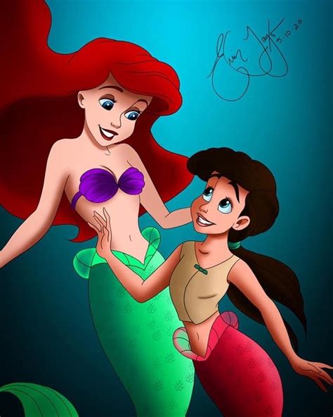 Artstation Ariel And Melody Little Mermaid