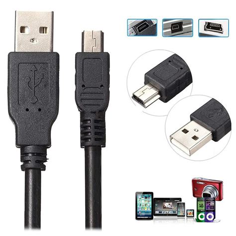 1m Black 24awg Fast Charging Usb20 Usb A Male To Micro 5pin Usb Cable