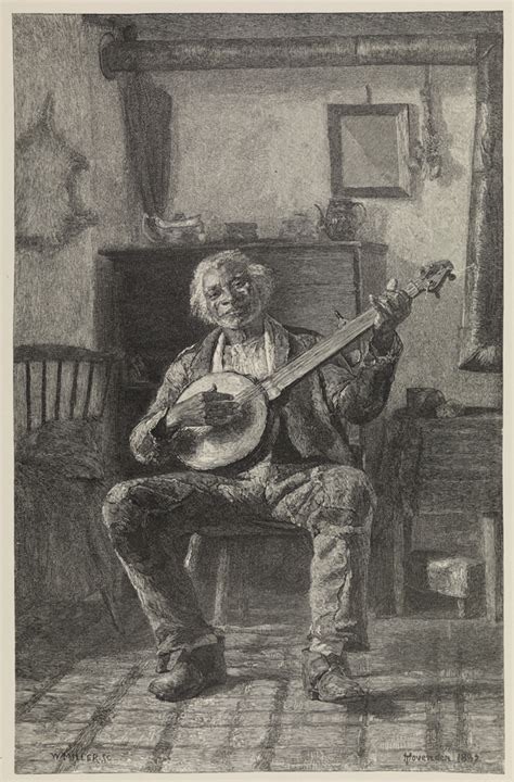 William Miller After Thomas Hovenden Old Negro Playing Banjo Late