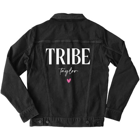 Embroidered Bride Tribe Jean Jacket Personalized Brides