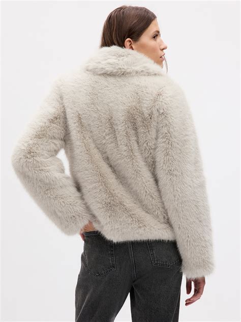 Faux Fur Jacket Gap