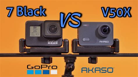 Akaso V50x Vs Gopro Hero 7 Black Camera Comparison Youtube
