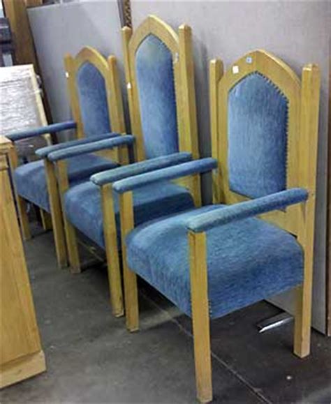 Browse our wide selection of quality church chairs and church seating for sale online at affordable take a look at our wide variety of fast shipping, quality sanctuary chairs and call us to find the perfect. Oak church pulpit and side chairs - Auction Finds