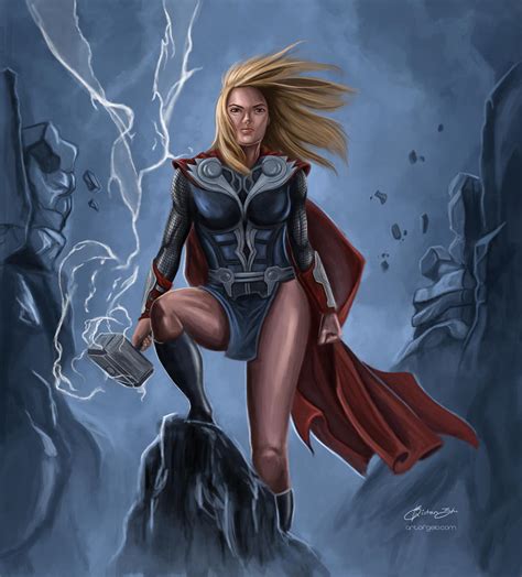 Female Thor By Artofgelo On Deviantart