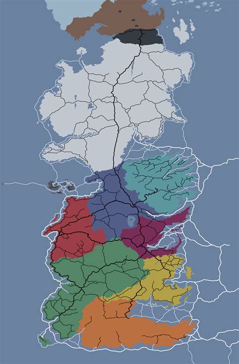 Political Map Of The North Westeros Maps Of The World Images And