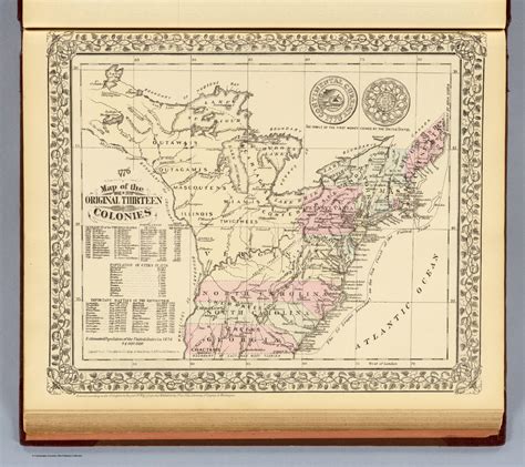 13 Colonies 1776 David Rumsey Historical Map Collection