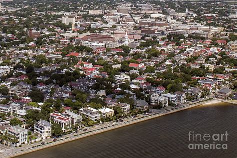 City Of Charleston Downtown Aerial Photo Photograph By David