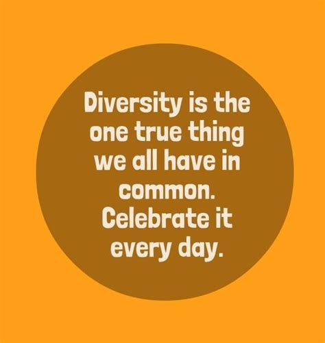 Diversity Is Something That Should Be Celebrated We Should Not Be Put
