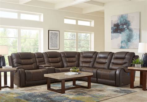 Spruce up your home with value city's living room furniture. Eric Church Highway To Home Headliner Brown Leather 6 Pc ...