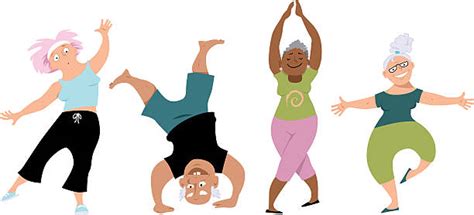 Seniors Exercising Illustrations Royalty Free Vector Graphics And Clip