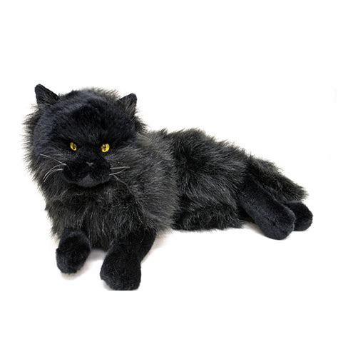 Black Cat Lying Soft Plush Stuffed Toy Onyx 1436cm By Bocchetta New