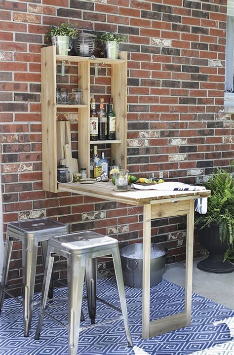 Move small plastic tables from the deck to the yard when you need an extra surface. Best Small Space Outdoor Bars & Dining Project Ideas ...