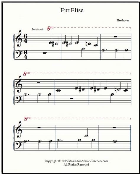 Sheet music arranged for easy piano in f major. fur elise piano sheet for beginners with letters | Fur elise sheet music, Piano sheet music ...