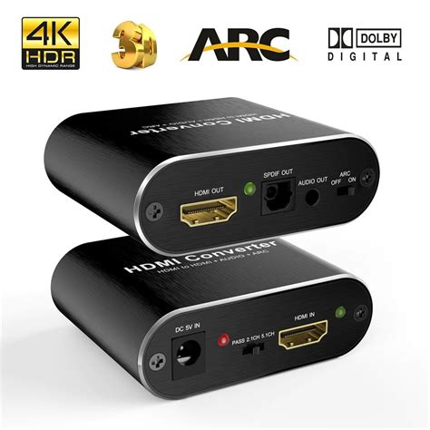 HDMI Audio Extractor 5 1 ARC HDMI Audio Extractor Splitter HDMI To